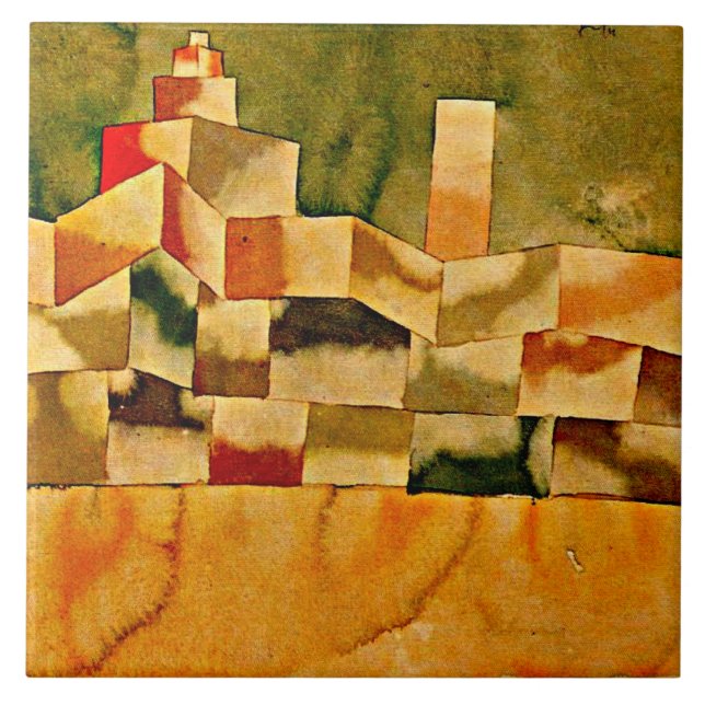 Klee - Oriental Architecture Ceramic Tile (Front)