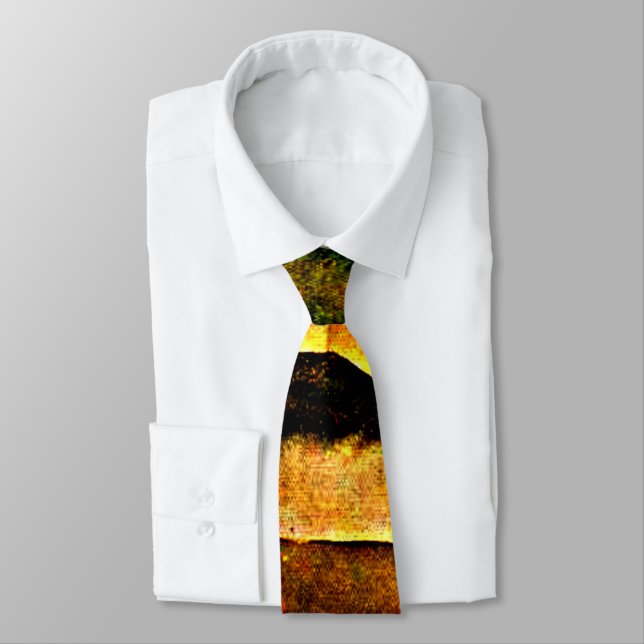 Klee - Oriental Architecture Neck Tie (Tied)
