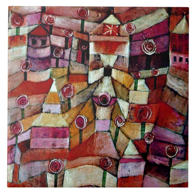 Klee - Ose Garden,  Ceramic Tile (Front)