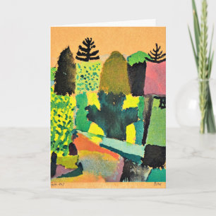 Klee - Park, abstract artwork Card