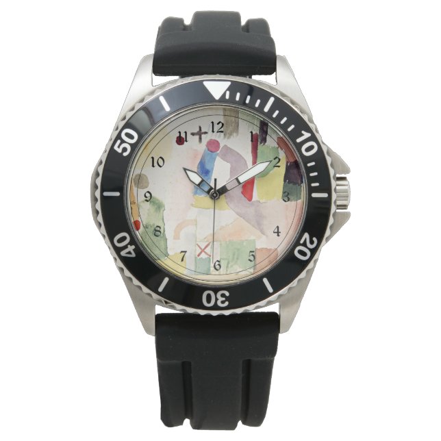 Klee - Pathetic Watercolor, abstract art Watch (Front)