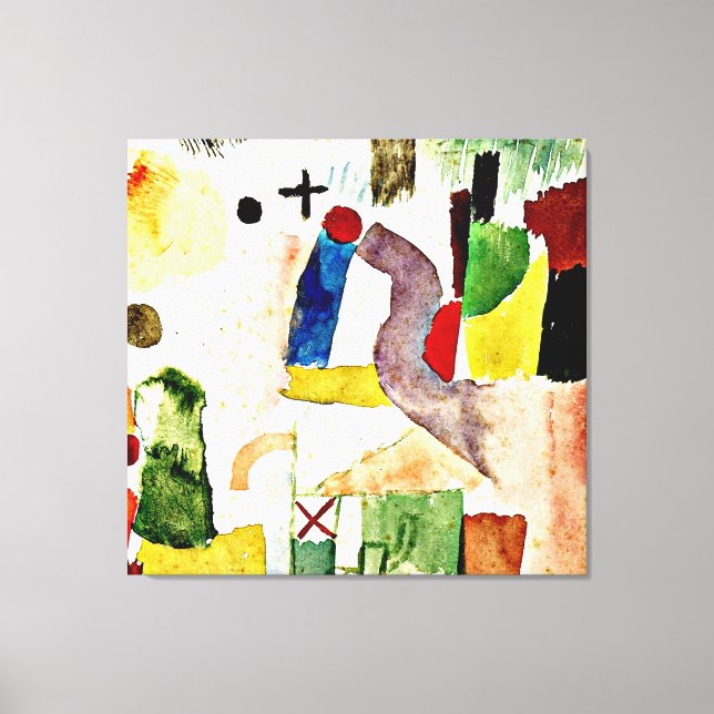 Klee - Pathetic Watercolor Canvas Print (Front)