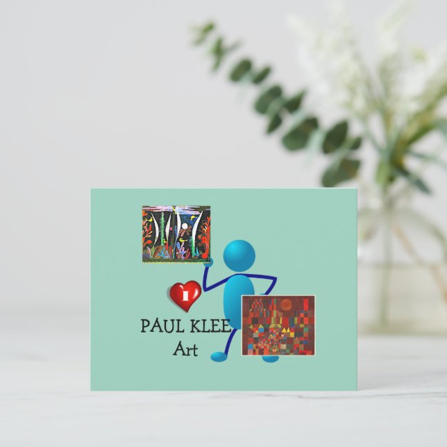 Klee - Paul Klee Art Postcard (Standing Front)