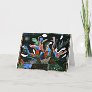 Klee - Picture of a Garden in Dark Colors Card