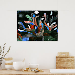 Klee - Picture of a Garden in Dark Colors Poster