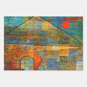 Klee - Popular paintings by Paul Klee Wrapping Paper Sheets