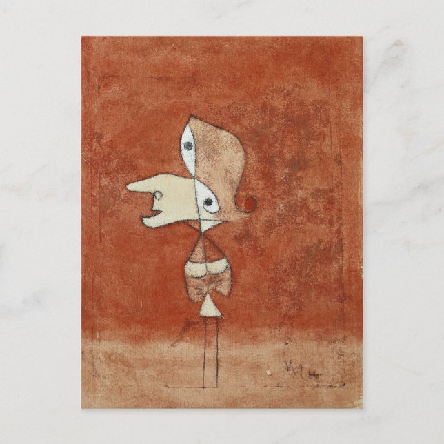 Klee - Portrait of Brigette Postcard (Front)