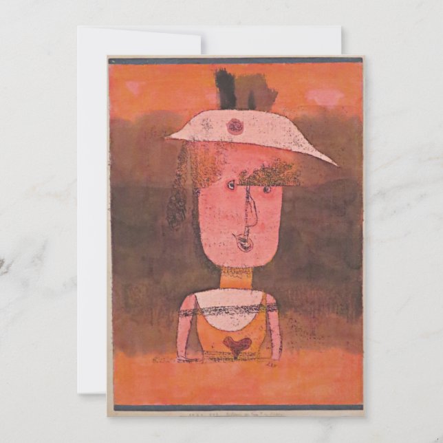 Klee - Portrait of Mrs. P. in the South Card (Front)