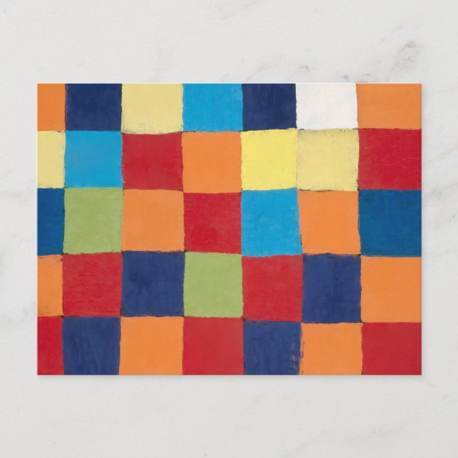 Klee - Qu 1, Color Chart, Postcard (Front)