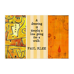 Klee - Quotation and Paintings Acrylic Print