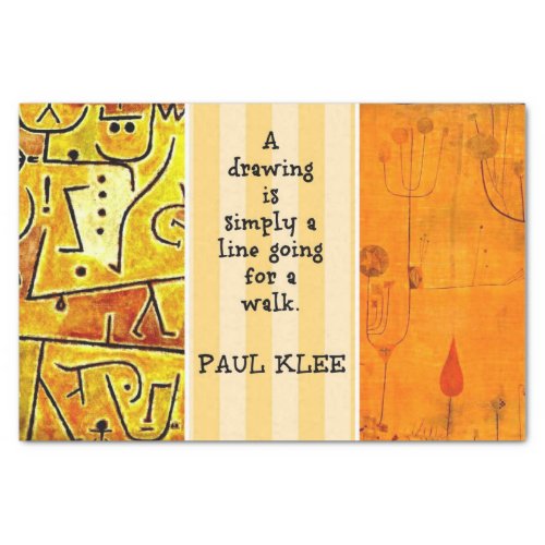 Klee _ Quotation and Paintings Tissue Paper