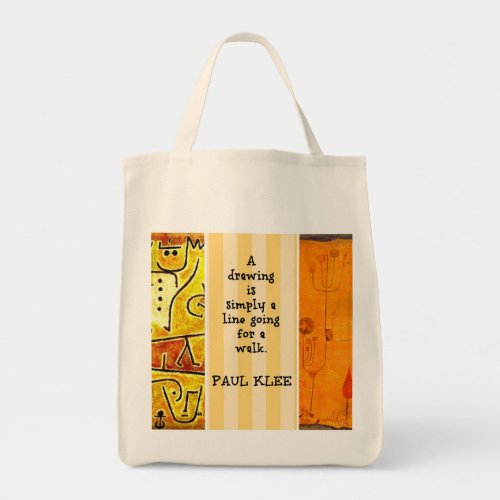 Klee _ Quotation and Paintings Tote Bag