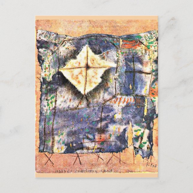 Klee - Ravaged Landscape  Postcard (Front)