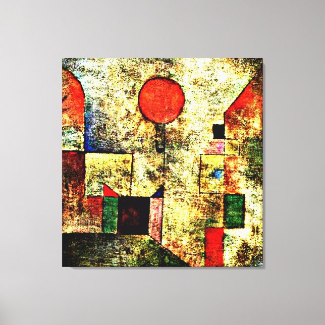 Klee - Red Balloon Canvas Print (Front)