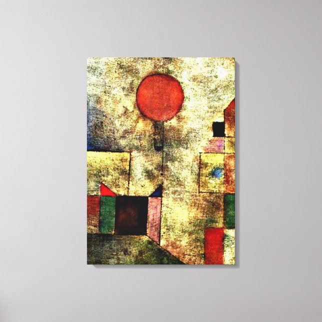 Klee - Red Balloon Canvas Print (Front)