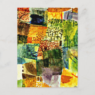 Klee - Remembrance of a Garden Postcard