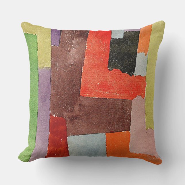 Klee - Right Angles Throw Pillow (Front)