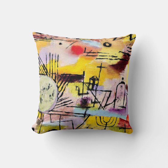 Klee - Rock Chamber Throw Pillow (Front)