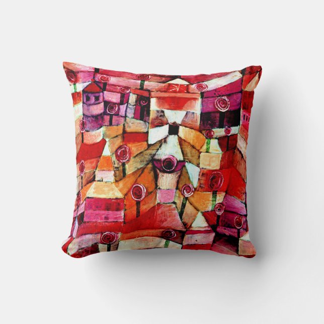 Klee - Rose Garden Throw Pillow (Front)
