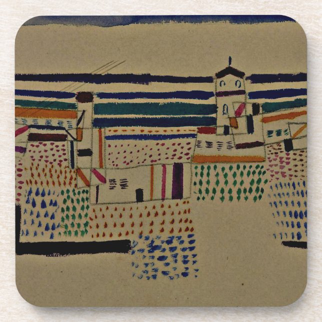 Klee - Seaside Resort South of France Beverage Coaster (Front)