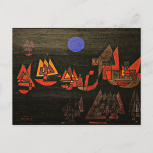 Klee - Ships in the Night Postcard