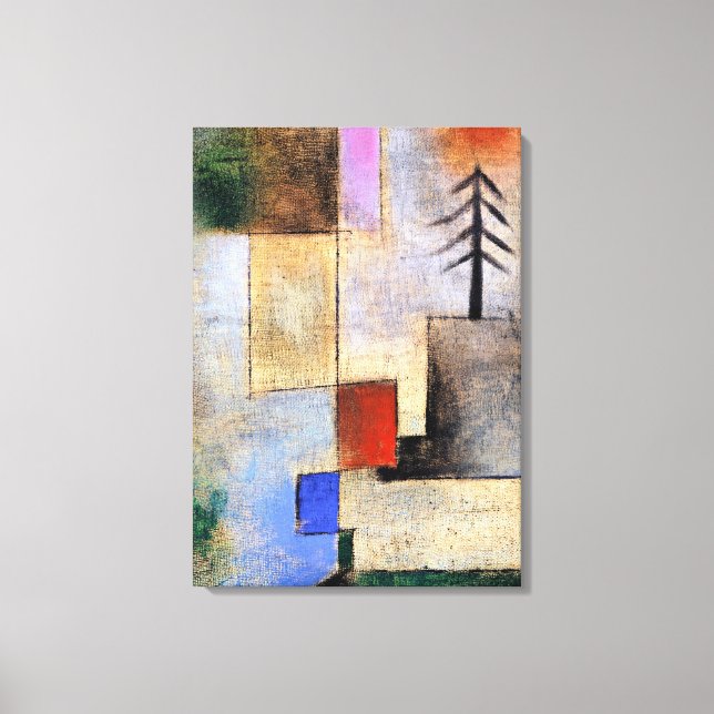 Klee - Small Fir Picture Canvas Print (Front)