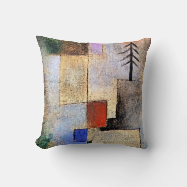 Klee - Small Fir Picture Throw Pillow (Front)