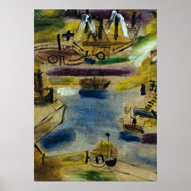 Klee - Small Harbor Scene Poster (Front)