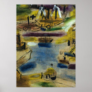 Klee - Small Harbor Scene Poster