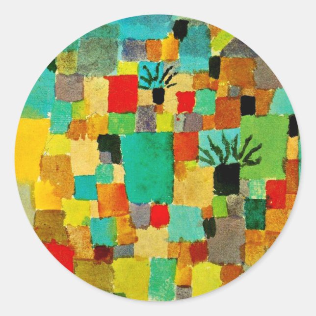 Klee - Southern (Tunisian) Garden Classic Round Sticker (Front)