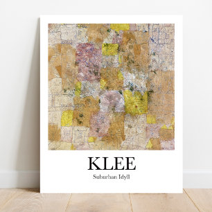 Klee Suburban Idyll Poster