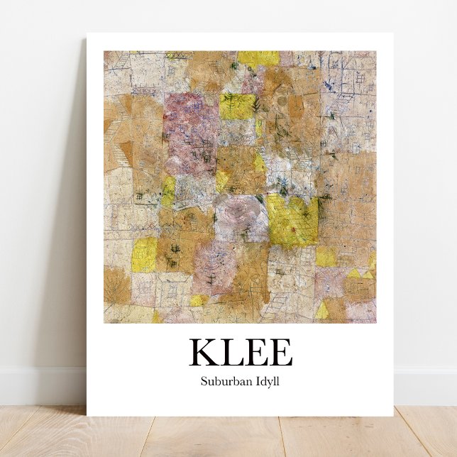 Klee Suburban Idyll Poster (Klee's vibrant Suburban Idyll!  Own this iconic print)