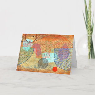 Klee - Sunset, abstract artwork, Card