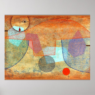 Klee - Sunset, abstract artwork, Poster