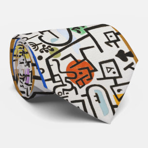 Klee Symbols – Monochrome Form Neck Tie