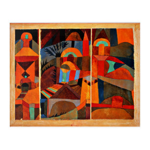 Klee - Temple Gardens, Acrylic Print
