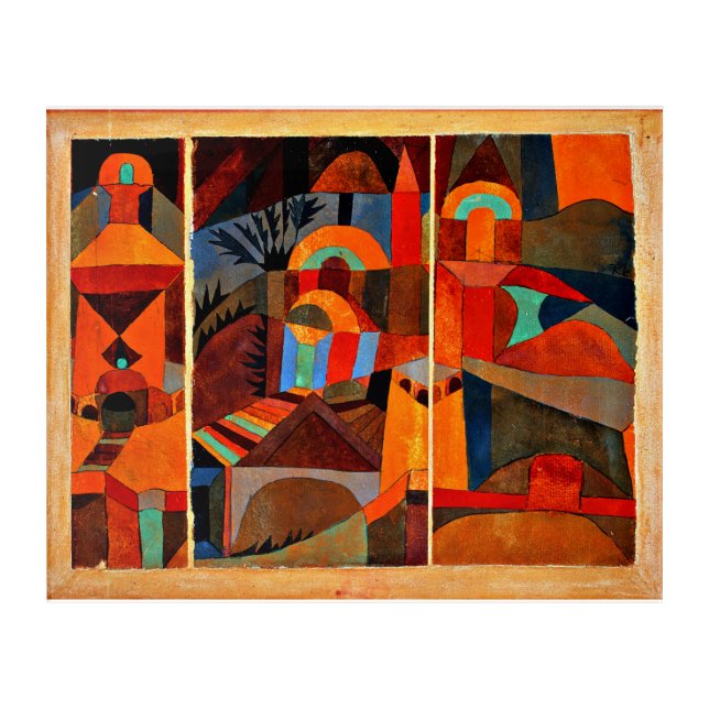 Klee - Temple Gardens, Acrylic Print (Front)