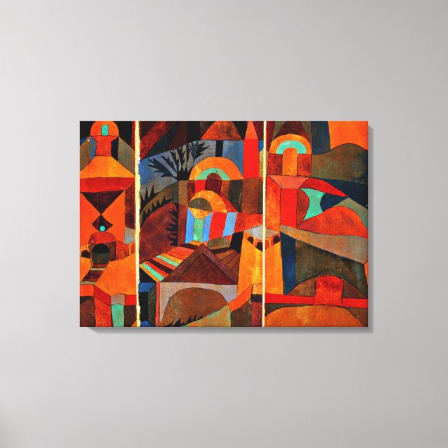Klee - Temple Gardens Canvas Print (Front)