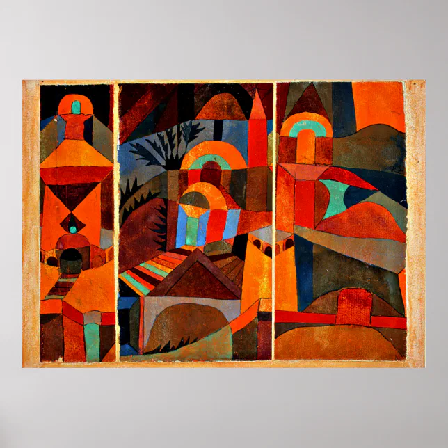Klee - Temple Gardens Poster | Zazzle