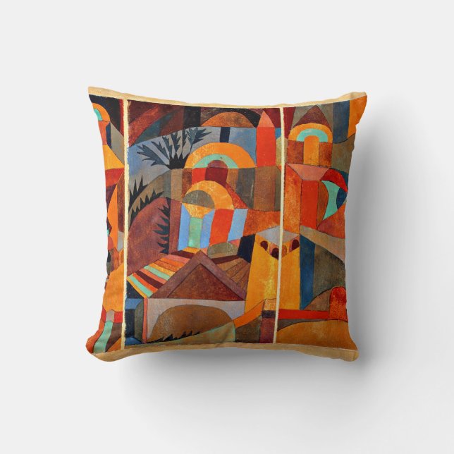 Klee - Temple Gardens Throw Pillow (Front)
