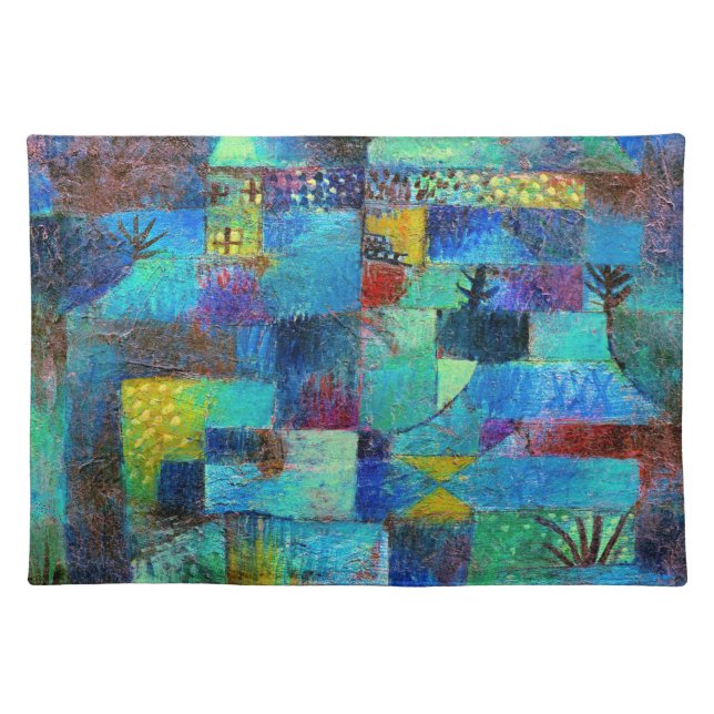 Klee - Terraced Garden, Cloth Placemat (Front)