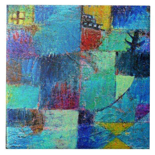 Klee - Terraced Gardens Ceramic Tile (Front)