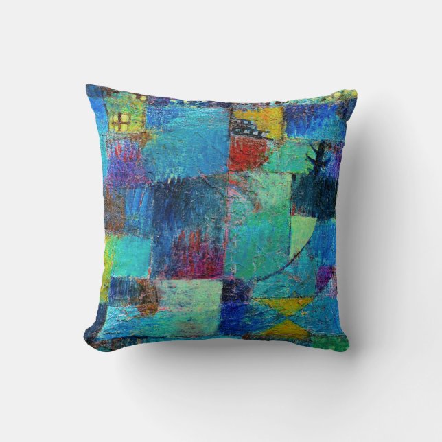 Klee - Terraced Gardens Throw Pillow (Front)