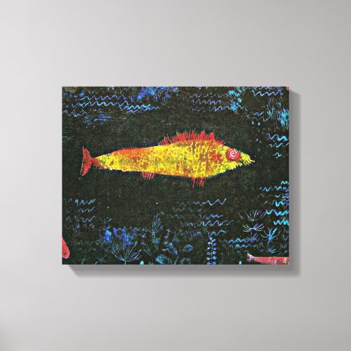 Klee _ The Goldfish famous painting Canvas Print