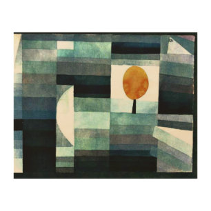 Klee - The Harbinger of Autumn Wood Wall Art