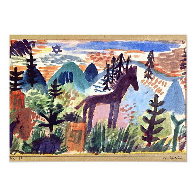 Klee - The Horse Photo Print (Front)