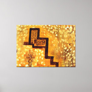Klee - The House on High Canvas Print