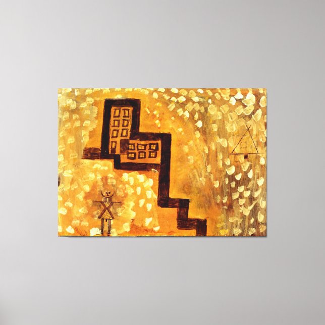 Klee - The House on High Canvas Print (Front)