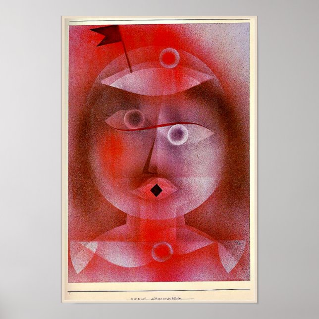 Klee - The Mask with the Little Flag, Poster (Front)