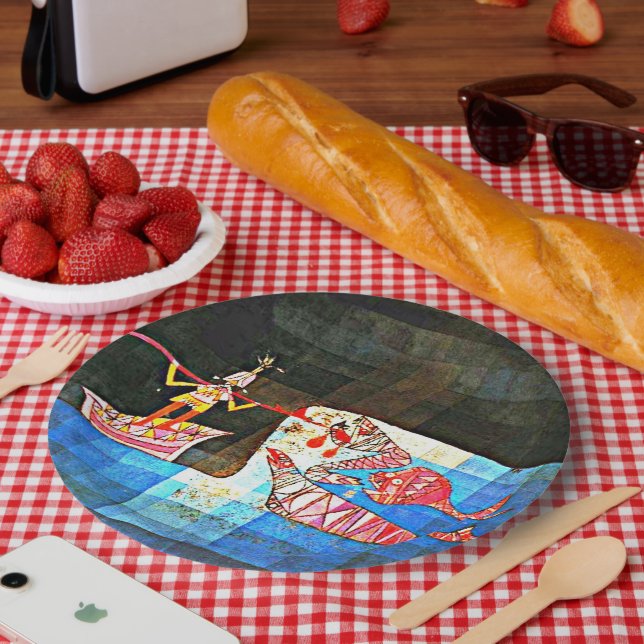 Klee - The Seafarer, Paper Plates (Picnic)